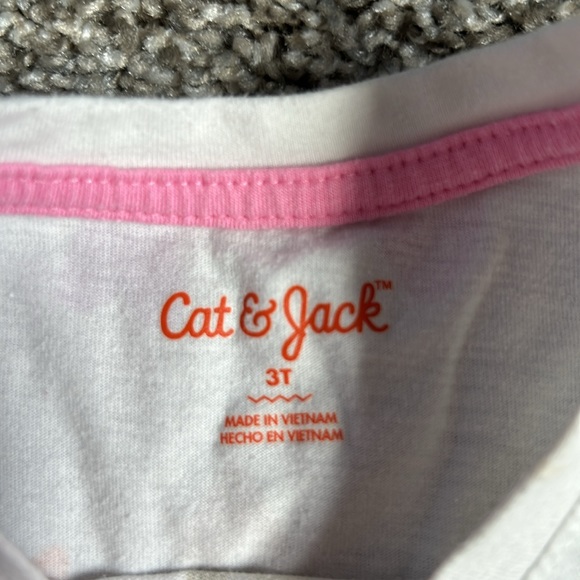 Rainbow heart print T Cat & Jack brand toddler girl size 3T - Picture 2 of 4